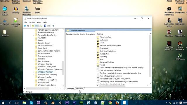 How to Turn *OFF* "Windows Defender" on Win 10 смотреть онлайн