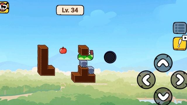 Eat The Apple Challenge ! Greedy Apple Worm 🍎 🐛 #level31,32,33,34,35 #gamingvideos