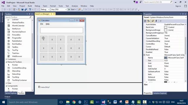Visual C# Tutorial In Pashto - Calculator (UI Design) смотреть онлайн