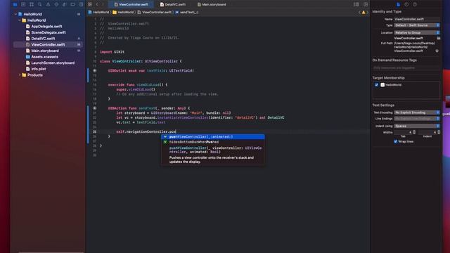 iOS development with Swift for beginners - Navigation with UINavigationController смотреть онлайн