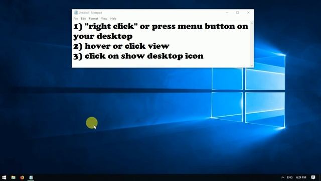 How to show/ hide icons on desktop (Microsoft Windows 10) смотреть онлайн