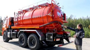 Вакуумный агрегат для сбора нефтепродуктов АКН-12 КАМАЗ-43118 - видеообзор от НПО ВЕК