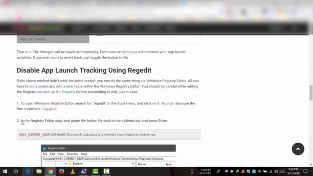 [HINDI] How to Disable App Launch Tracking in Windows 10 ***NEW*** смотреть онлайн
