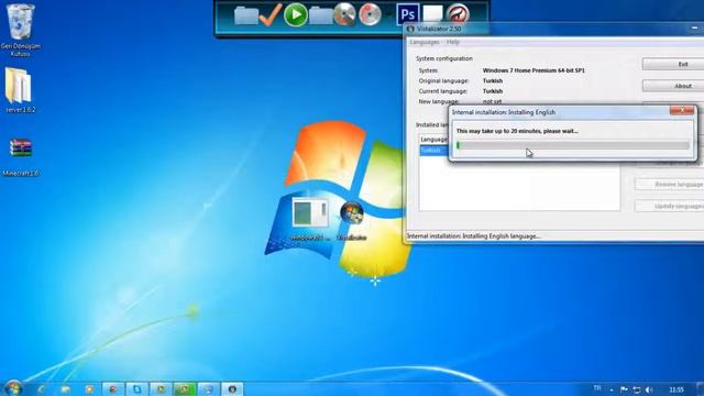 Windows 7 işletim sisteminin dilini Değiştirmek смотреть онлайн