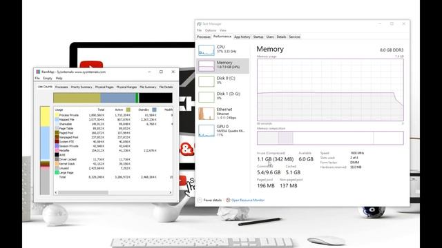 วิธีเคลียร์พื้นที่แรม ลดปัญหาคอมพิวเตอร์ทำงานช้าใน Windows 10 #catch5 #windows10 #RAMMap смотреть онлайн