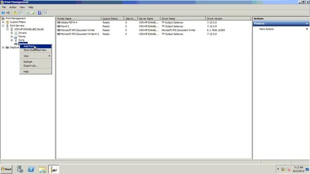 Print server in Windows Server 2008 R2 смотреть онлайн