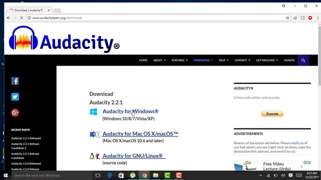 How To Download And Install Audacity for All Windows in Hindi/Urdu 2017 смотреть онлайн