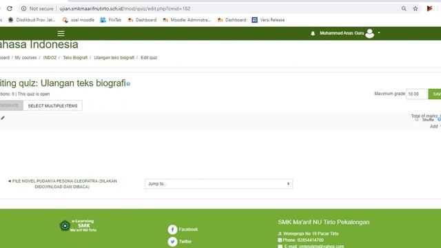 membuat soal pilihan ganda di moodle # Pembelajaran online смотреть онлайн