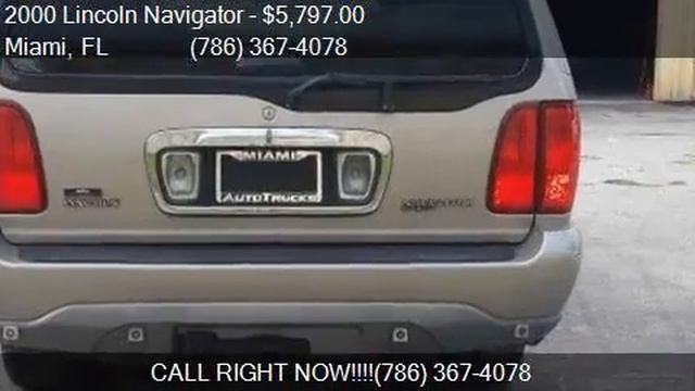 2000 Lincoln Navigator Base 4dr 4WD SUV for sale in Miami, F смотреть онлайн