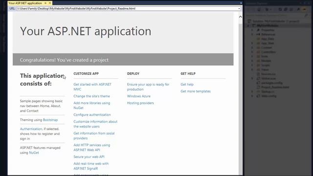 ASP NET MVC How to create your first ASP NET MVC website using Visual Studio смотреть онлайн