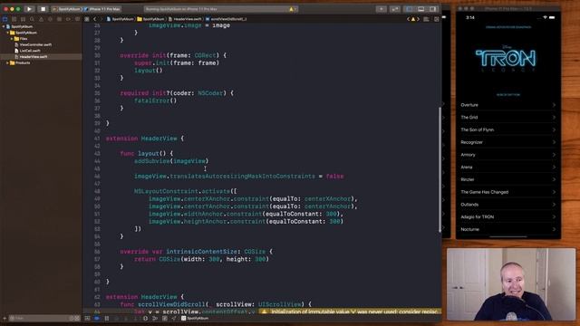 2 - Spotify Album Design In Swift (image resizing and fade) смотреть онлайн