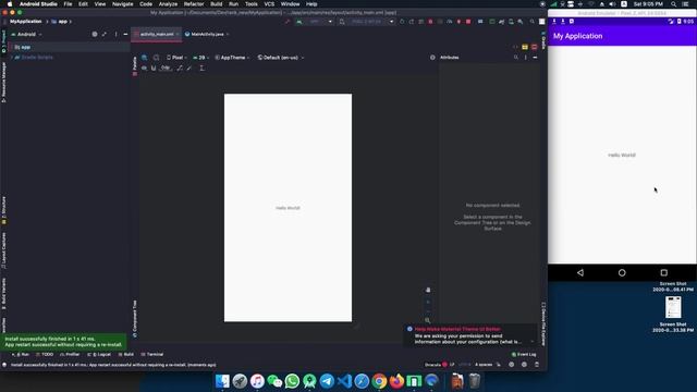 Example of running Android app on Emulator смотреть онлайн
