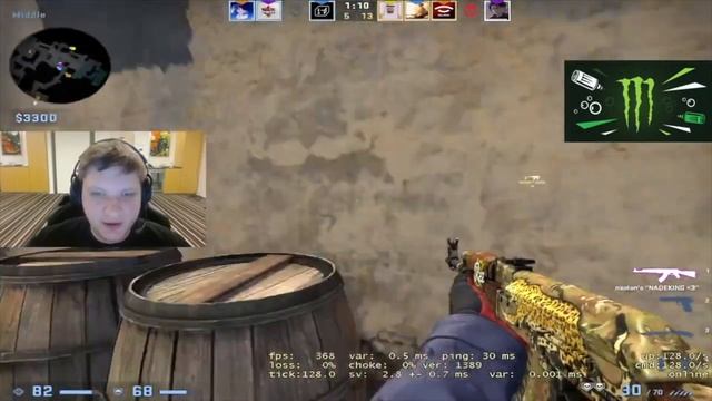NaVi S1mple | FPL CS:GO | GAMEPLAY | Part#3 s1mple stream navi смотреть онлайн