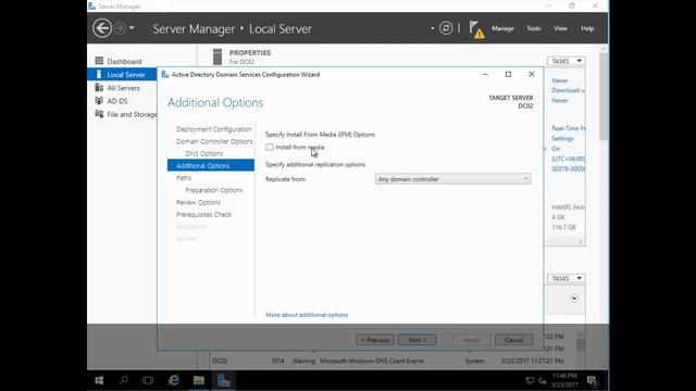 Configure additional domain controller (ADC) windows server 2016- part5 смотреть онлайн