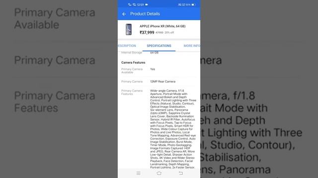 APPLE iPhone XR (White 64GB) Flipkart selling смотреть онлайн