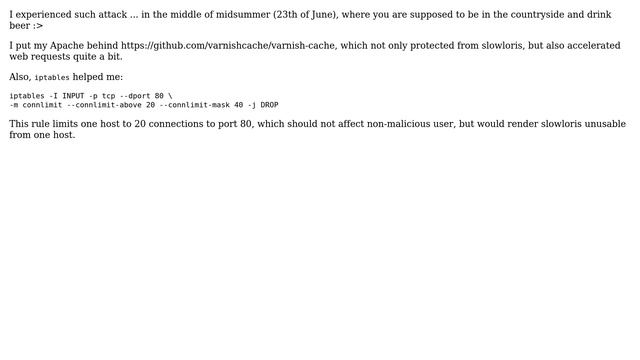 How to best defend against a "slowloris" DOS attack against an Apache web server? (7 Solutions!!) смотреть онлайн