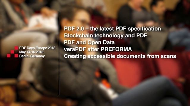 Preview of PDF Days Europe 2018 смотреть онлайн