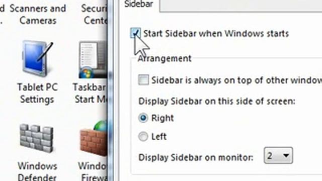 How to turn the Windows Sidebar on or off смотреть онлайн
