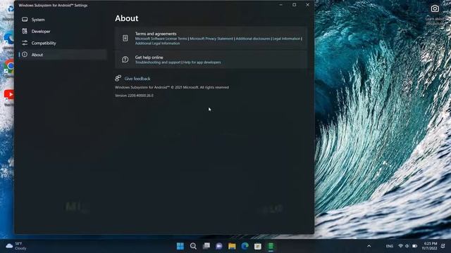 New Update Windows Subsystem for Android Version 2209 40000 26 0 | Windows 11 22H2 смотреть онлайн