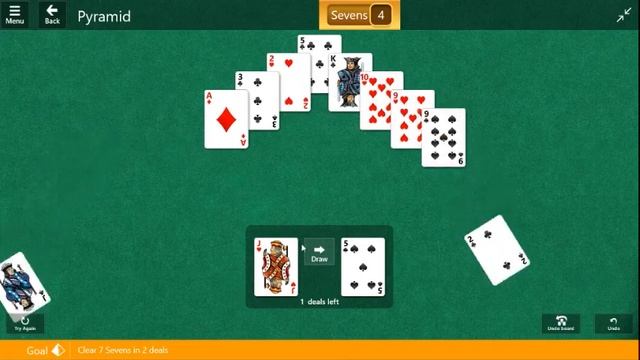 Windows 10 Anniversary / Pyramid Medium: Clear 7 Sevens in 2 deals смотреть онлайн