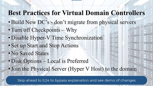 Best Practices For Hyper-V Virtualized Active Directory Domain Controllers - Hyper V 2019 смотреть онлайн