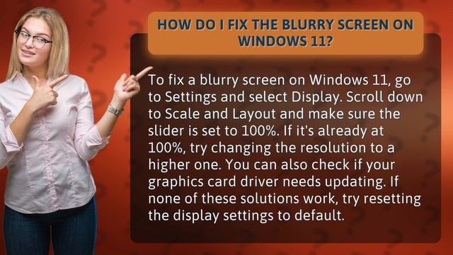 How do I fix the blurry screen on Windows 11? смотреть онлайн