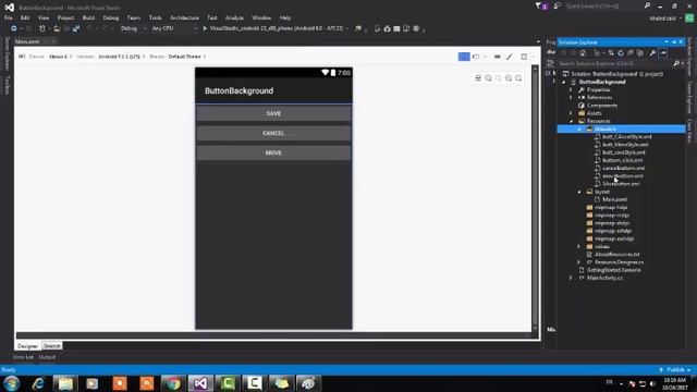 How To Design Custom Button in Android Xamarin смотреть онлайн