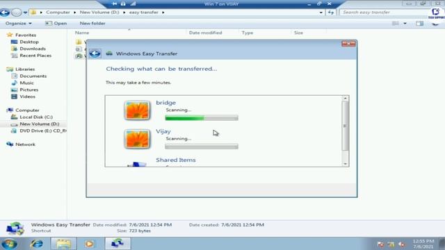 How to migrate a Windows 7 User Profile to another new Windows 10 PC using Windows Easy Transfer смотреть онлайн