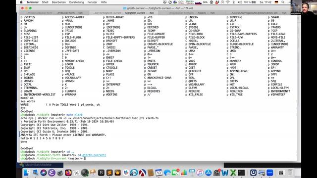 Docker-Forth - run numerous Forth system w/o installation смотреть онлайн