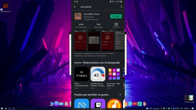 USAR EL CELULAR COMO PARLANTE DE PC (sound wire) смотреть онлайн