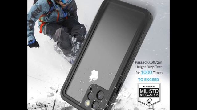 iPhone 11 Pro Waterproof Case Built in Screen Protectoor Underwater IP68 смотреть онлайн