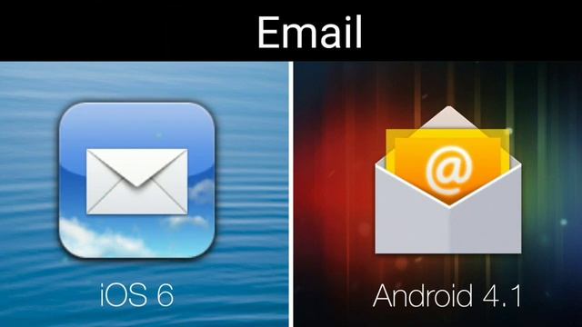IOS 6 vs ANDROID JELLYBEAN ICONS смотреть онлайн