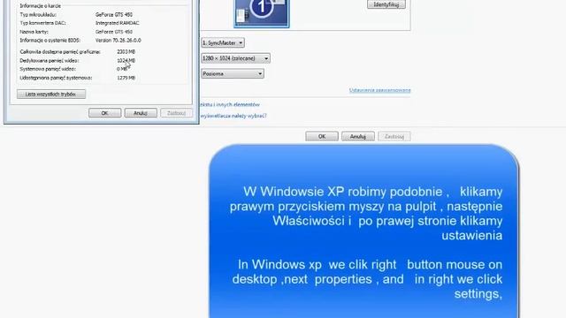 Jak sprawdzić swoją karte graficzną Windows7/Windows XP POLISH AND ENGLISH [HD] смотреть онлайн