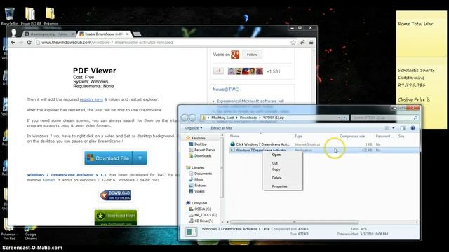 Dreamscene on Windows 7 смотреть онлайн