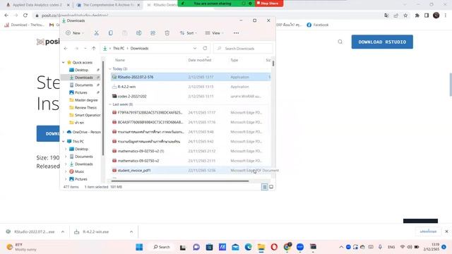 EP22. วิธีลงโปรแกรม R and Rstudio บน Window смотреть онлайн