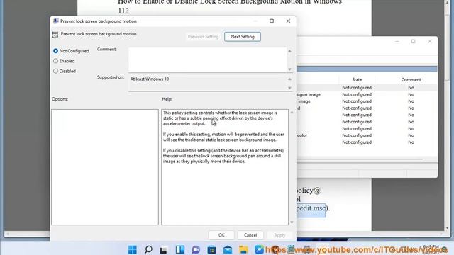 Enable/Disable Lock Screen Background Motion in Windows 11 (2023 updated) смотреть онлайн