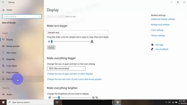 Windows 10 Home : How to set narrator key as Caps Lock смотреть онлайн
