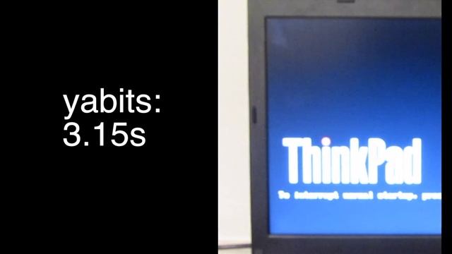 Boot time comparison on Lenovo ThinkPad X230; yabits vs Default смотреть онлайн