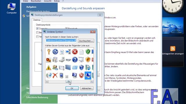 Windows Vista Desktop Icons ändern смотреть онлайн