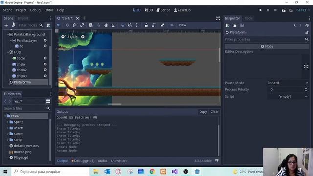 Godot - Aula 9 - Score e Plataforma Animada смотреть онлайн