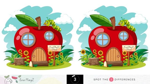 EviePlayZ Red Apple House - Find the Difference смотреть онлайн