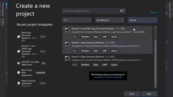 C++ DirectX in Visual Studio 2019 | Getting Started