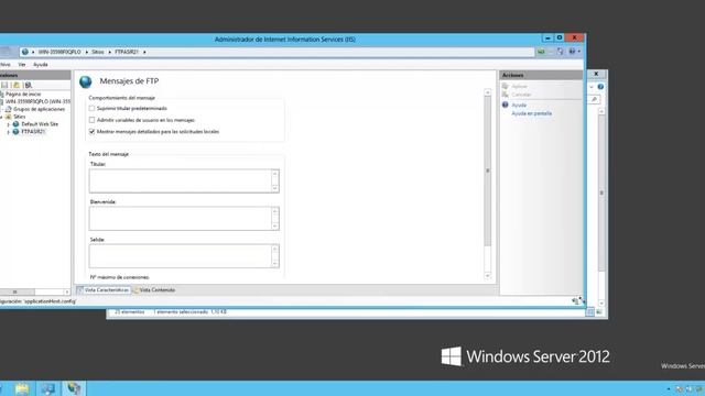 FTP Windows Server 2012 - Debian Filezilla