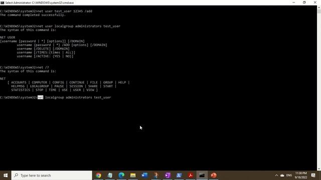 How to create Windows admin account using command line смотреть онлайн