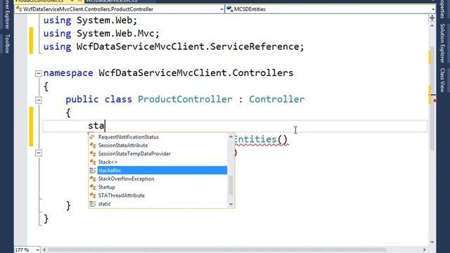 WCF DATA SERVICE MVC Client смотреть онлайн