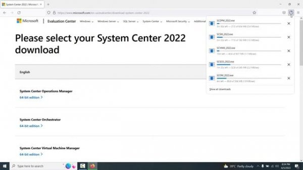 How to Download System Center 2022 from Microsoft official website