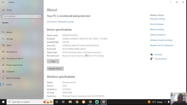 Check System Specs on Windows 10 смотреть онлайн