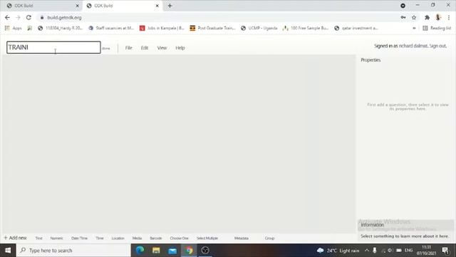 Generating a questionnaire using ODK build part 1 смотреть онлайн