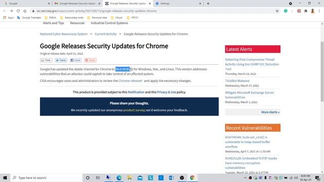 Google Releases Security Updates for Chrome 90.0.4430.72 for Windows, Mac, and Linux. смотреть онлайн