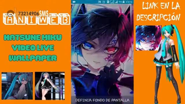 HATSUNE MIKU VIDEO LIVE WALLPAPER APK ANDROID DESCARGAR смотреть онлайн